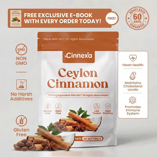 Ceylon Cinnamon 7200mg Equivalent with MCT Oil