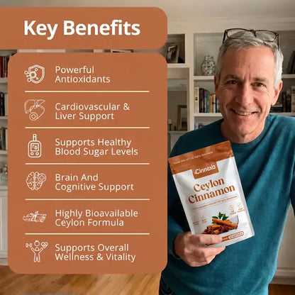 Ceylon Cinnamon 7200mg Equivalent with MCT Oil